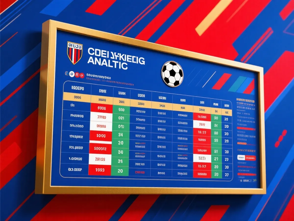 世界杯积分榜与赛程分析示意图